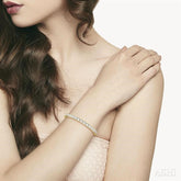 8 ctw Round Cut Diamond Tennis Bracelet in 14K Yellow Gold